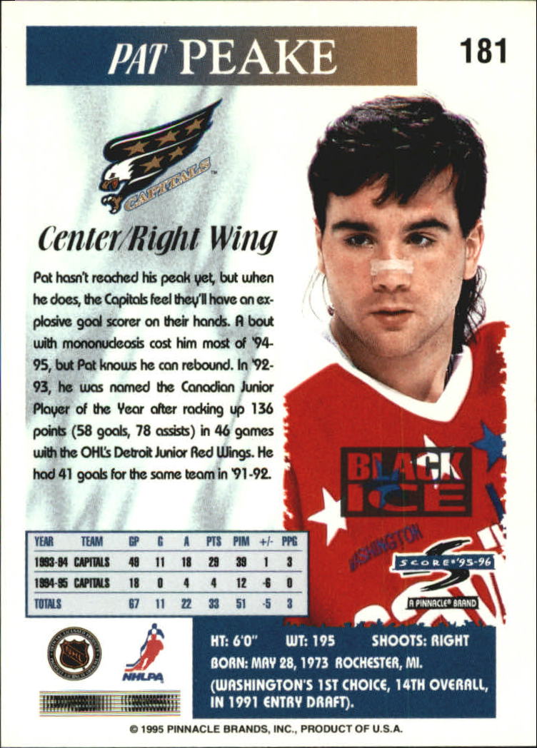 B4531- 1995-96 Score Black Ice Hockey Cards 1-200 -You Pick- 15+ FREE US SHIP - Picture 313 of 349