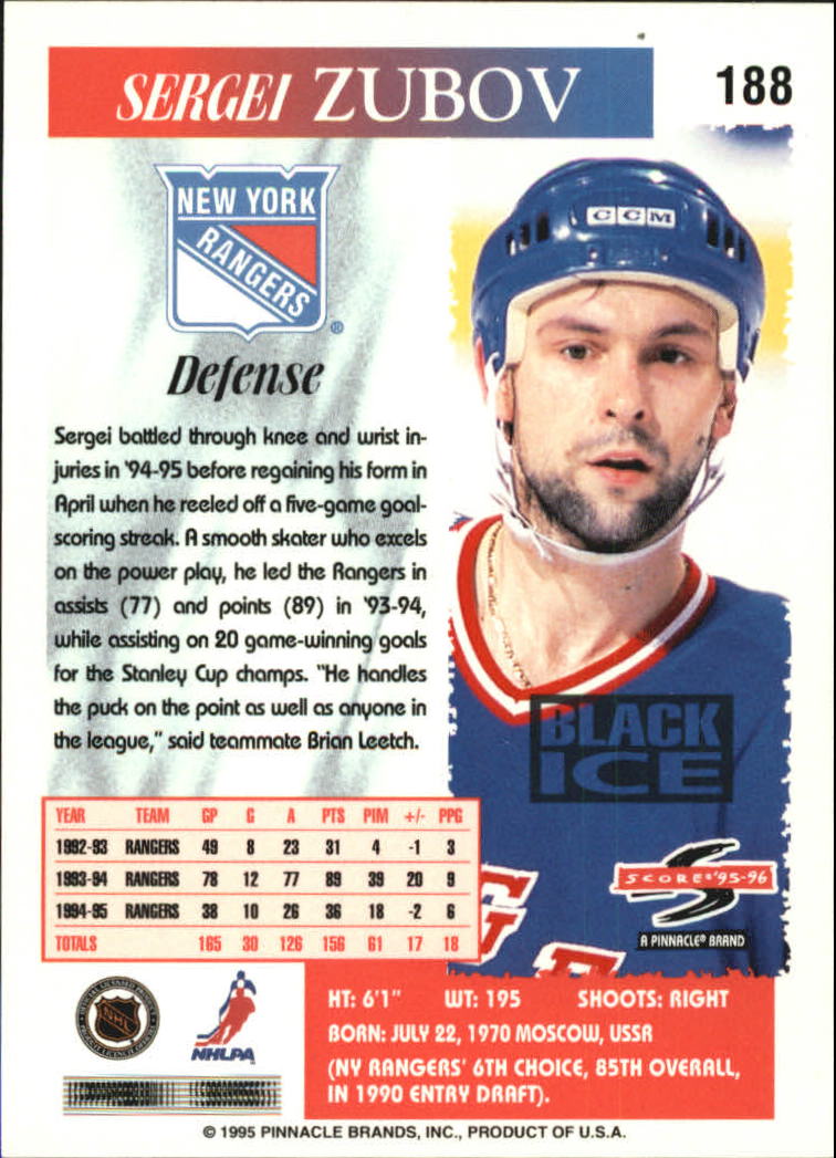 B4531- 1995-96 Score Black Ice Hockey Cards 1-200 -You Pick- 15+ FREE US SHIP - Picture 327 of 349