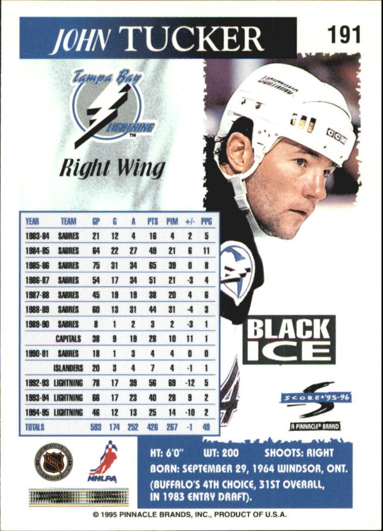 B4531- 1995-96 Score Black Ice Hockey Cards 1-200 -You Pick- 15+ FREE US SHIP - Picture 331 of 349