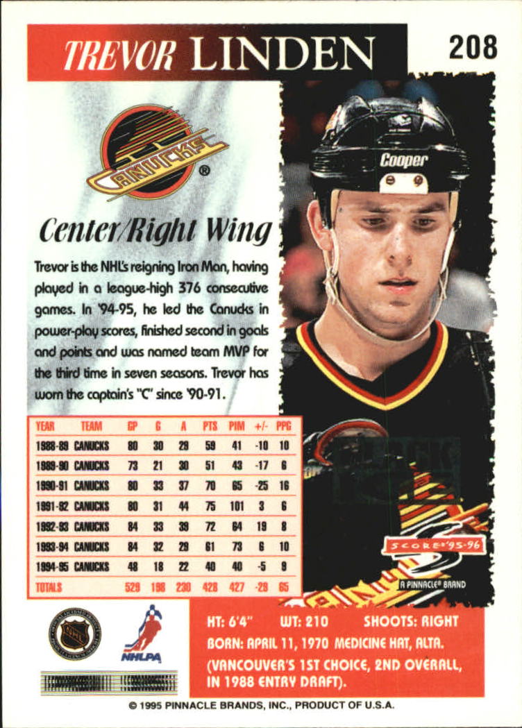 B4531- 1995-96 Score Black Ice Hockey Cards 201-330 -You Pick- 15+ FREE US SHIP - Picture 13 of 228