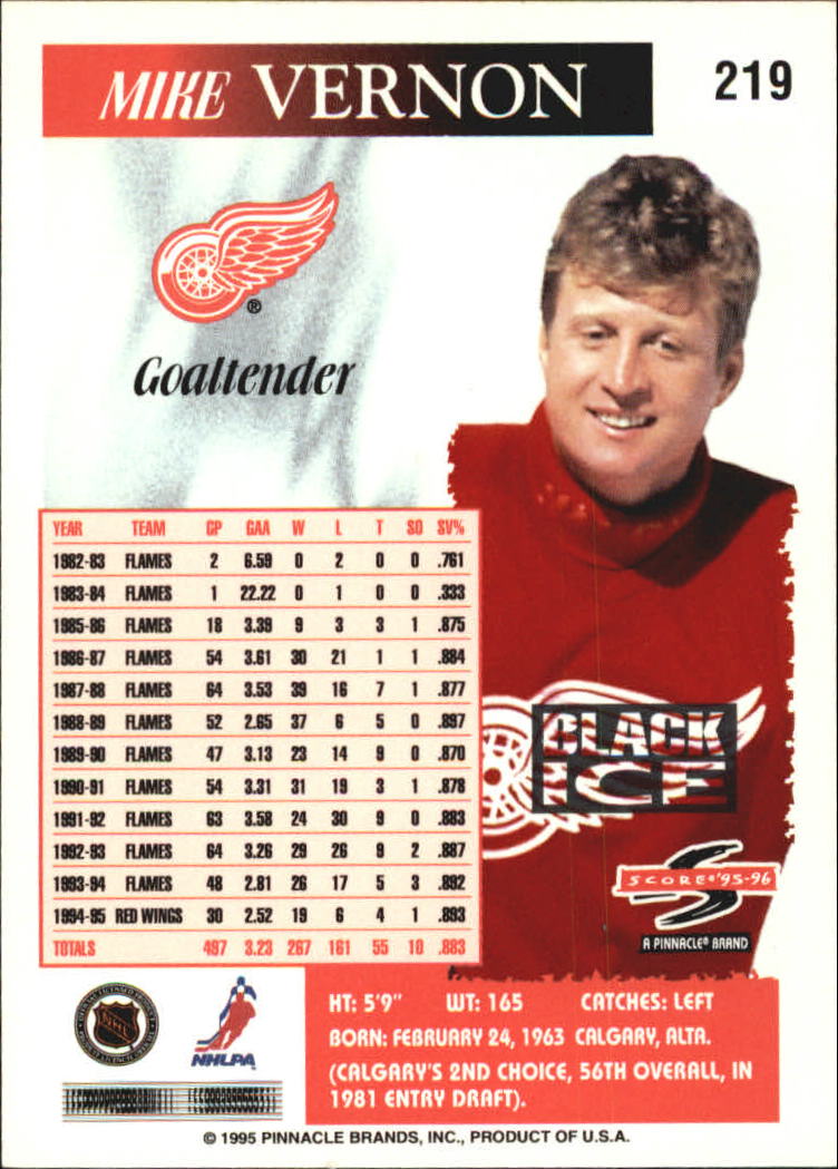 B4531- 1995-96 Score Black Ice Hockey Cards 201-330 -You Pick- 15+ FREE US SHIP - Picture 33 of 228
