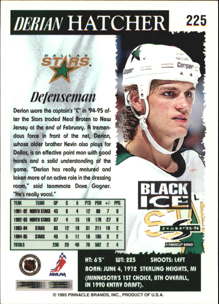 B4531- 1995-96 Score Black Ice Hockey Cards 201-330 -You Pick- 15+ FREE US SHIP - Picture 45 of 228