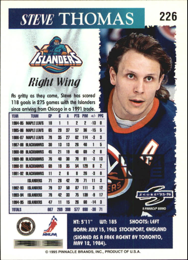 B4531- 1995-96 Score Black Ice Hockey Cards 201-330 -You Pick- 15+ FREE US SHIP - Picture 47 of 228