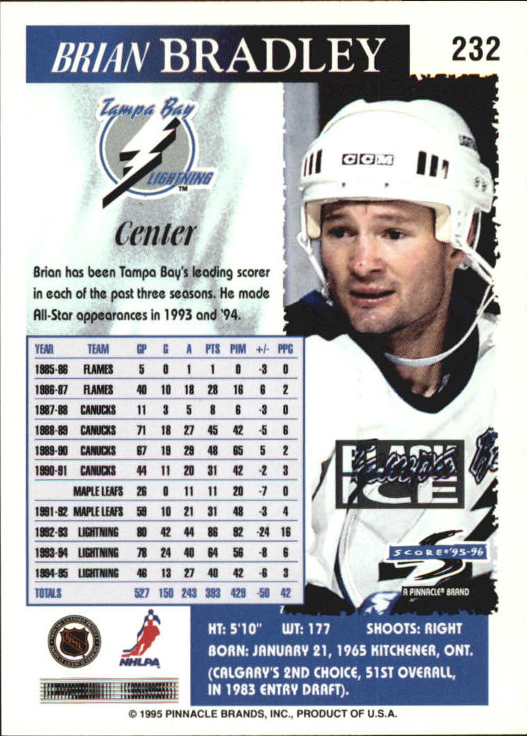 B4531- 1995-96 Score Black Ice Hockey Cards 201-330 -You Pick- 15+ FREE US SHIP - Picture 59 of 228