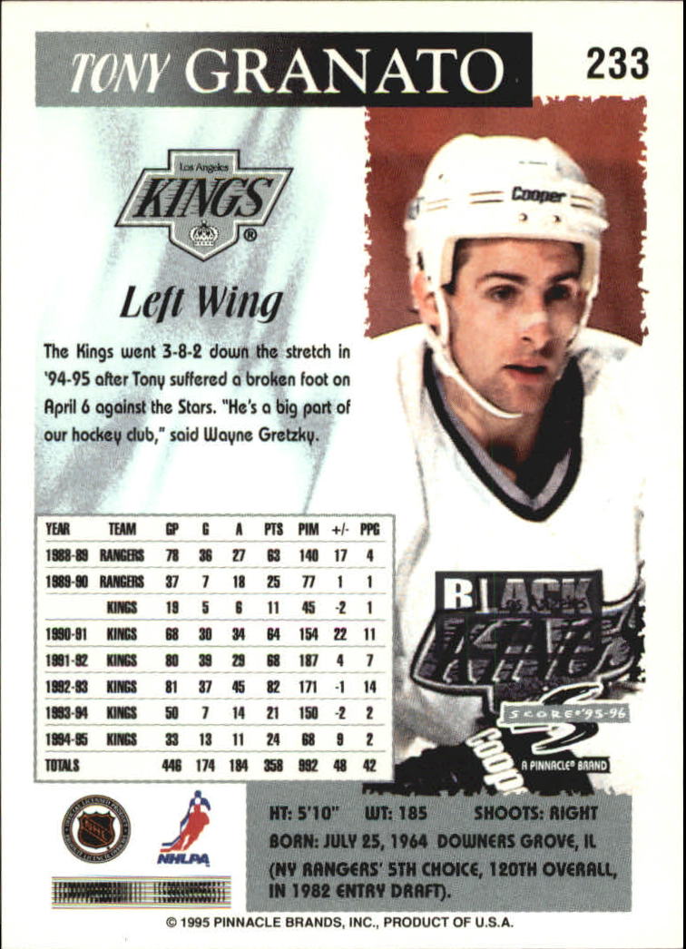 B4531- 1995-96 Score Black Ice Hockey Cards 201-330 -You Pick- 15+ FREE US SHIP - Picture 61 of 228