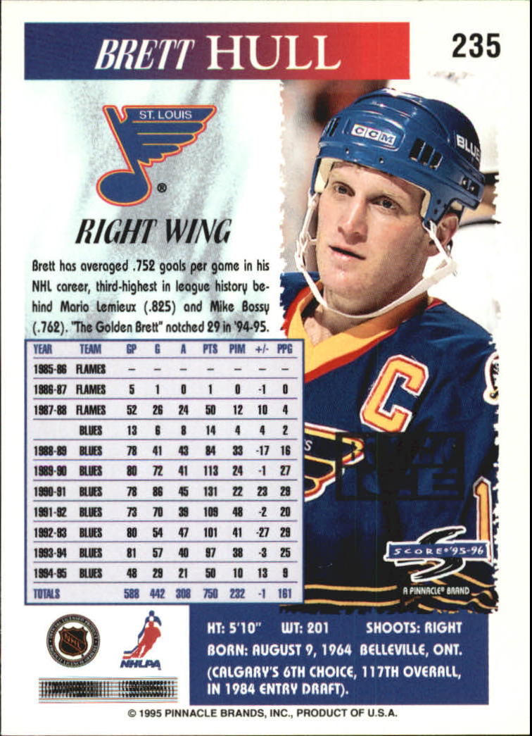 B4531- 1995-96 Score Black Ice Hockey Cards 201-330 -You Pick- 15+ FREE US SHIP - Picture 65 of 228