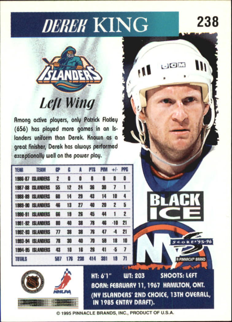 B4531- 1995-96 Score Black Ice Hockey Cards 201-330 -You Pick- 15+ FREE US SHIP - Picture 71 of 228
