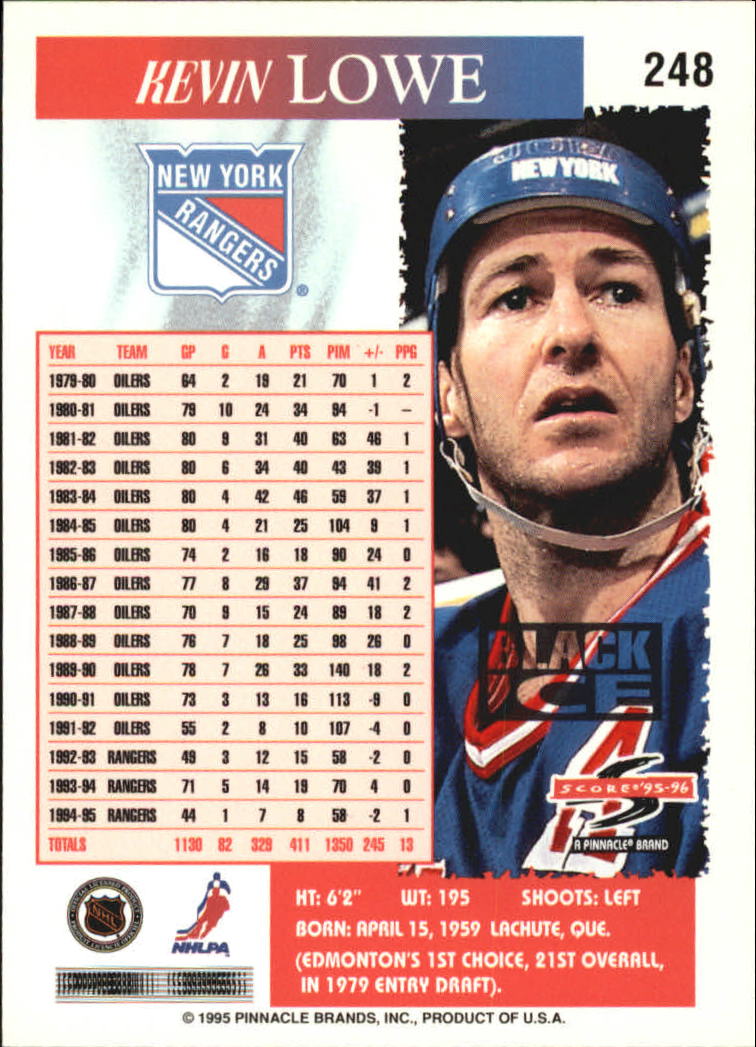 B4531- 1995-96 Score Black Ice Hockey Cards 201-330 -You Pick- 15+ FREE US SHIP - Picture 87 of 228