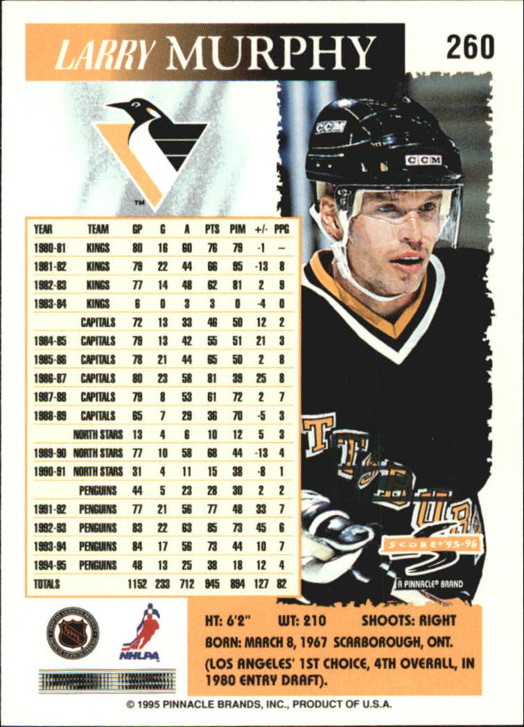 B4531- 1995-96 Score Black Ice Hockey Cards 201-330 -You Pick- 15+ FREE US SHIP - Picture 110 of 228