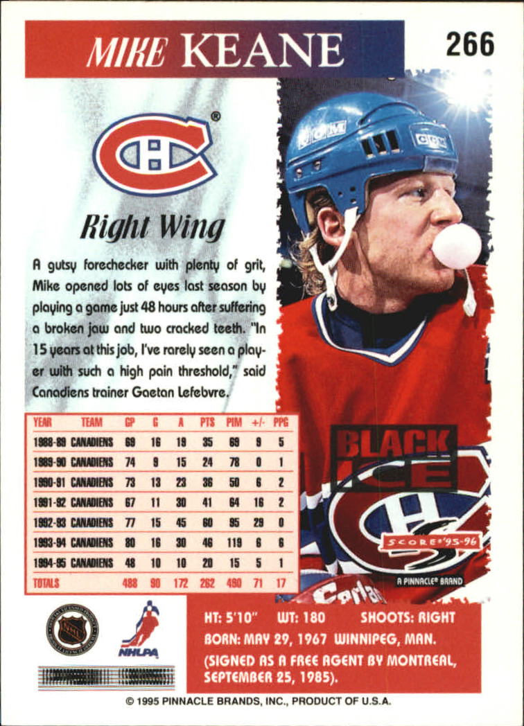B4531- 1995-96 Score Black Ice Hockey Cards 201-330 -You Pick- 15+ FREE US SHIP - Picture 122 of 228