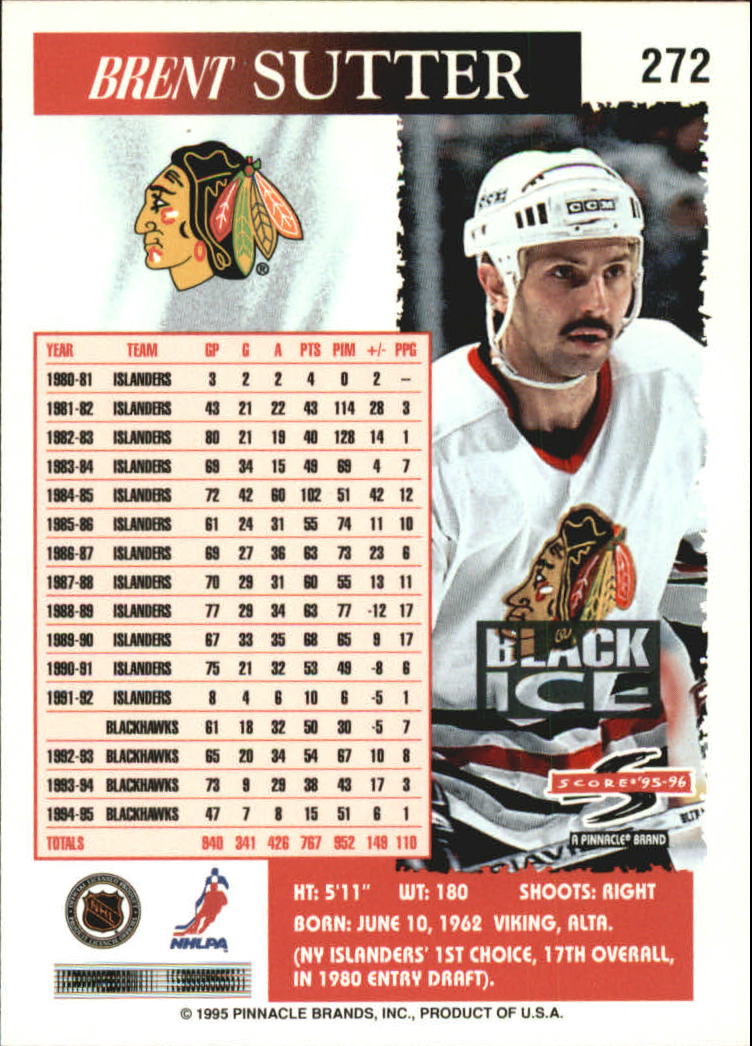 B4531- 1995-96 Score Black Ice Hockey Cards 201-330 -You Pick- 15+ FREE US SHIP - Picture 133 of 228