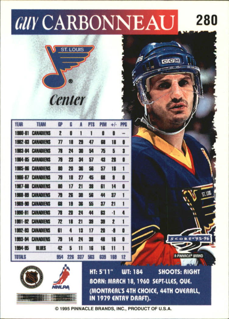 B4531- 1995-96 Score Black Ice Hockey Cards 201-330 -You Pick- 15+ FREE US SHIP - Picture 149 of 228