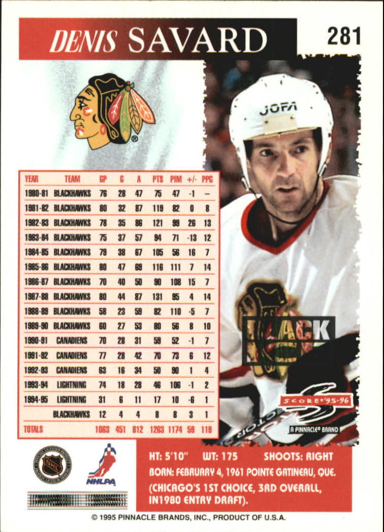 B4531- 1995-96 Score Black Ice Hockey Cards 201-330 -You Pick- 15+ FREE US SHIP - Picture 151 of 228
