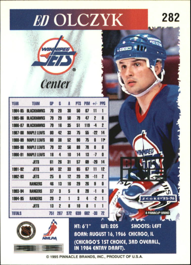 B4531- 1995-96 Score Black Ice Hockey Cards 201-330 -You Pick- 15+ FREE US SHIP - Picture 153 of 228