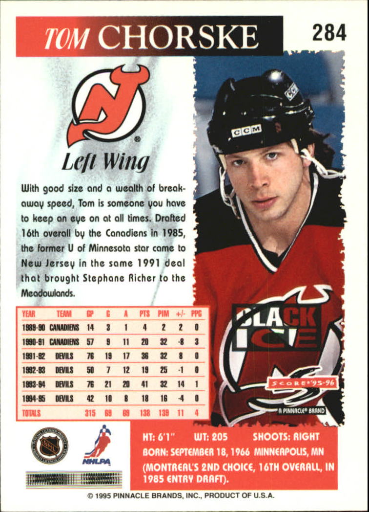 B4531- 1995-96 Score Black Ice Hockey Cards 201-330 -You Pick- 15+ FREE US SHIP - Picture 157 of 228