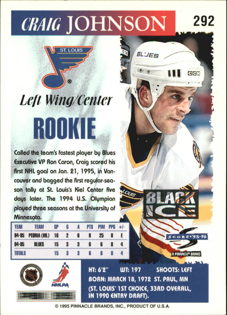 B4531- 1995-96 Score Black Ice Hockey Cards 201-330 -You Pick- 15+ FREE US SHIP - Picture 169 of 228