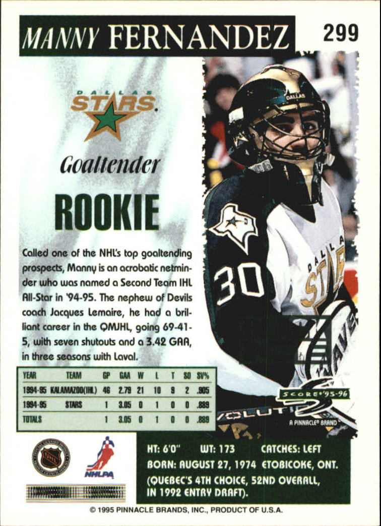 B4531- 1995-96 Score Black Ice Hockey Cards 201-330 -You Pick- 15+ FREE US SHIP - Picture 177 of 228
