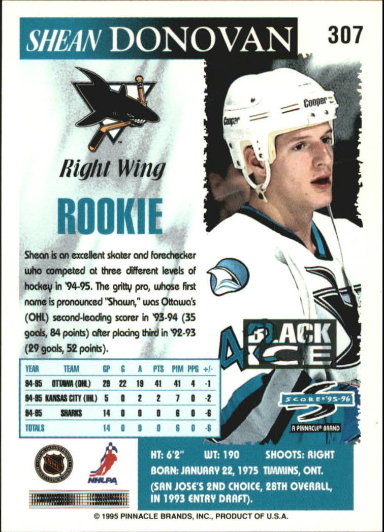 B4531- 1995-96 Score Black Ice Hockey Cards 201-330 -You Pick- 15+ FREE US SHIP - Picture 189 of 228