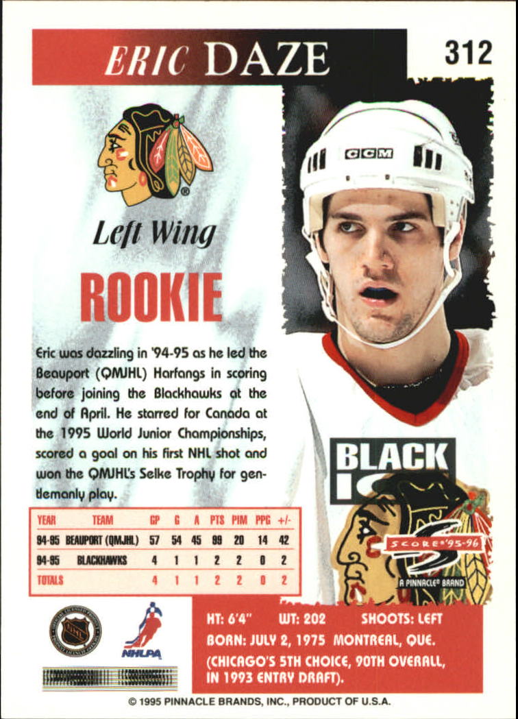B4531- 1995-96 Score Black Ice Hockey Cards 201-330 -You Pick- 15+ FREE US SHIP - Picture 195 of 228