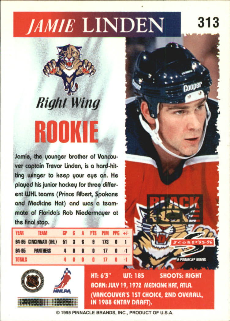 B4531- 1995-96 Score Black Ice Hockey Cards 201-330 -You Pick- 15+ FREE US SHIP - Picture 197 of 228
