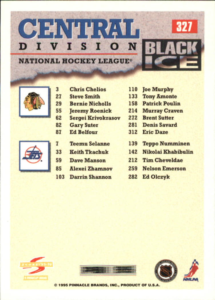 B4531- 1995-96 Score Black Ice Hockey Cards 201-330 -You Pick- 15+ FREE US SHIP - Picture 222 of 228