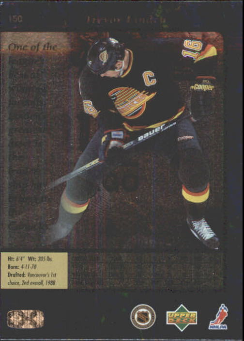 1995-96 SP #150 Trevor Linden back image