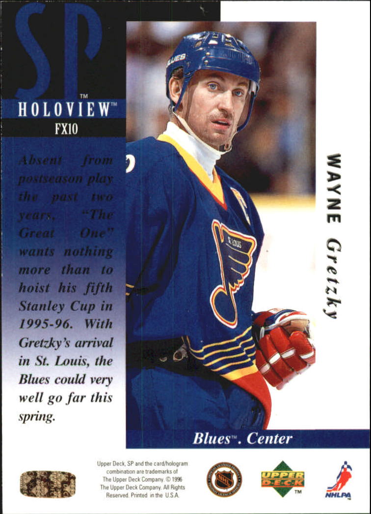 1995-96 SP Holoviews #FX10 Wayne Gretzky back image