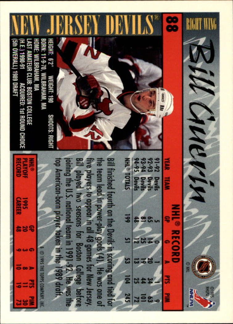 1995-96 Topps #88 Bill Guerin back image
