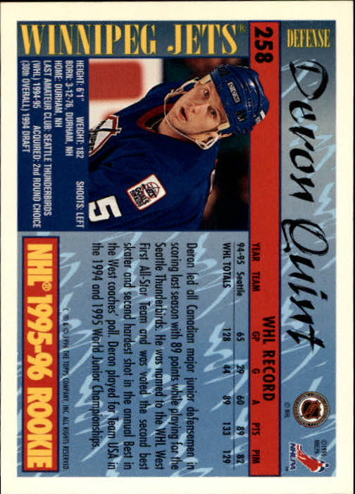 A5585- 1995-96 Topps Hockey Cards 251-385 +Inserts -You Pick- 15+ FREE US SHIP - Picture 17 of 255