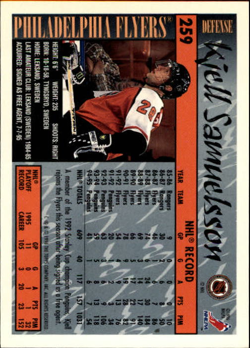A5585- 1995-96 Topps Hockey Cards 251-385 +Inserts -You Pick- 15+ FREE US SHIP - Picture 19 of 255