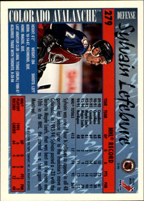 A5585- 1995-96 Topps Hockey Cards 251-385 +Inserts -You Pick- 15+ FREE US SHIP - Picture 53 of 255