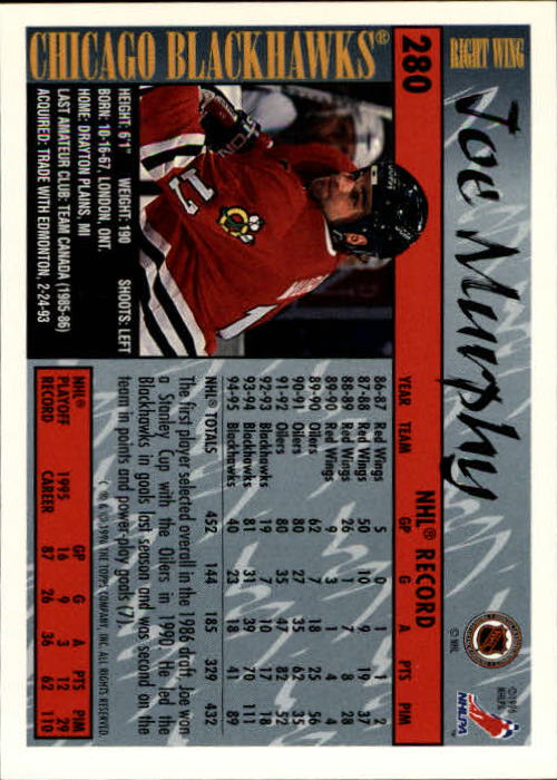 A5585- 1995-96 Topps Hockey Cards 251-385 +Inserts -You Pick- 15+ FREE US SHIP - Picture 55 of 255