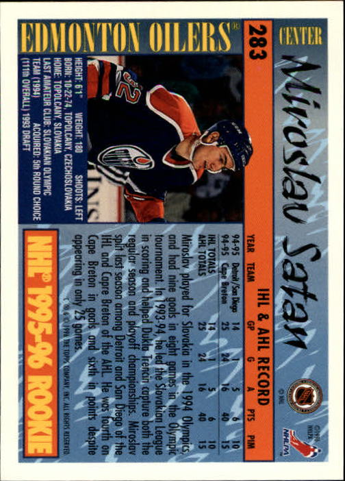 A5585- 1995-96 Topps Hockey Cards 251-385 +Inserts -You Pick- 15+ FREE US SHIP - Picture 61 of 255