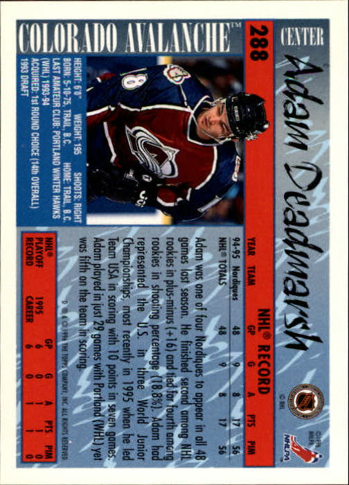 A5585- 1995-96 Topps Hockey Cards 251-385 +Inserts -You Pick- 15+ FREE US SHIP - Picture 70 of 255