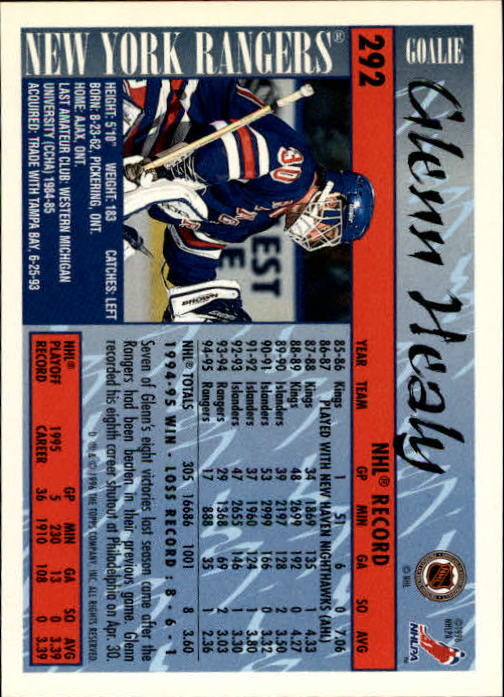 A5585- 1995-96 Topps Hockey Cards 251-385 +Inserts -You Pick- 15+ FREE US SHIP - Picture 79 of 255
