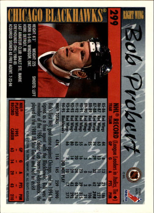 A5585- 1995-96 Topps Hockey Cards 251-385 +Inserts -You Pick- 15+ FREE US SHIP - Picture 91 of 255