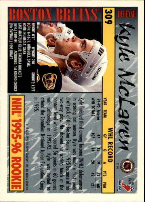 A5585- 1995-96 Topps Hockey Cards 251-385 +Inserts -You Pick- 15+ FREE US SHIP - Picture 107 of 255