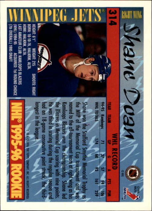 A5585- 1995-96 Topps Hockey Cards 251-385 +Inserts -You Pick- 15+ FREE US SHIP - Picture 117 of 255
