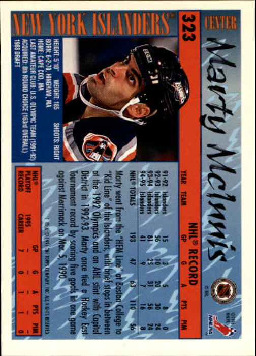 A5585- 1995-96 Topps Hockey Cards 251-385 +Inserts -You Pick- 15+ FREE US SHIP - Picture 135 of 255