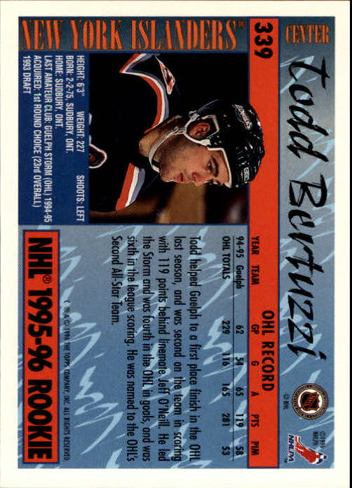 A5585- 1995-96 Topps Hockey Cards 251-385 +Inserts -You Pick- 15+ FREE US SHIP - Picture 163 of 255