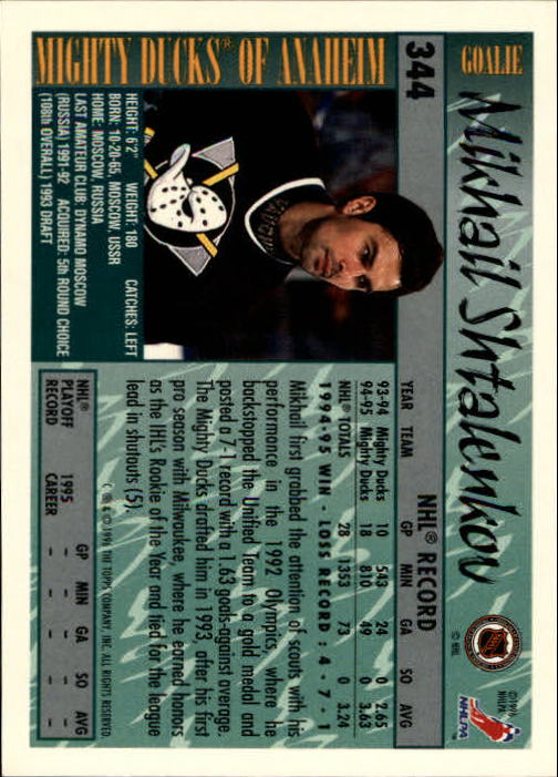 A5585- 1995-96 Topps Hockey Cards 251-385 +Inserts -You Pick- 15+ FREE US SHIP - Picture 173 of 255