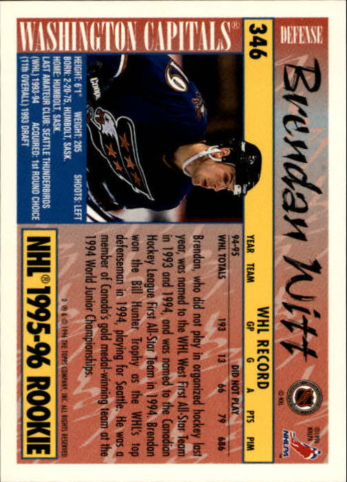 A5585- 1995-96 Topps Hockey Cards 251-385 +Inserts -You Pick- 15+ FREE US SHIP - Picture 177 of 255