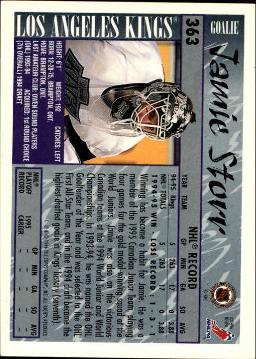 A5585- 1995-96 Topps Hockey Cards 251-385 +Inserts -You Pick- 15+ FREE US SHIP - Picture 205 of 255