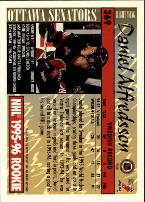 A5585- 1995-96 Topps Hockey Cards 251-385 +Inserts -You Pick- 15+ FREE US SHIP - Picture 217 of 255