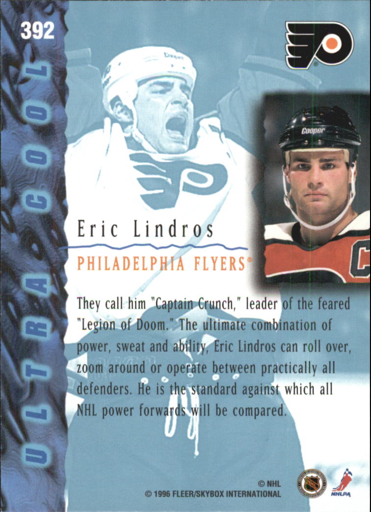 1995-96 Ultra #392 Eric Lindros UC back image