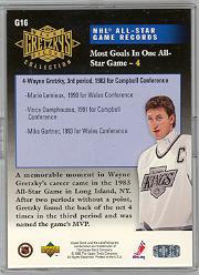 1995-96 Upper Deck Gretzky Collection #G16 Most Goals in One/All-Star Game back image