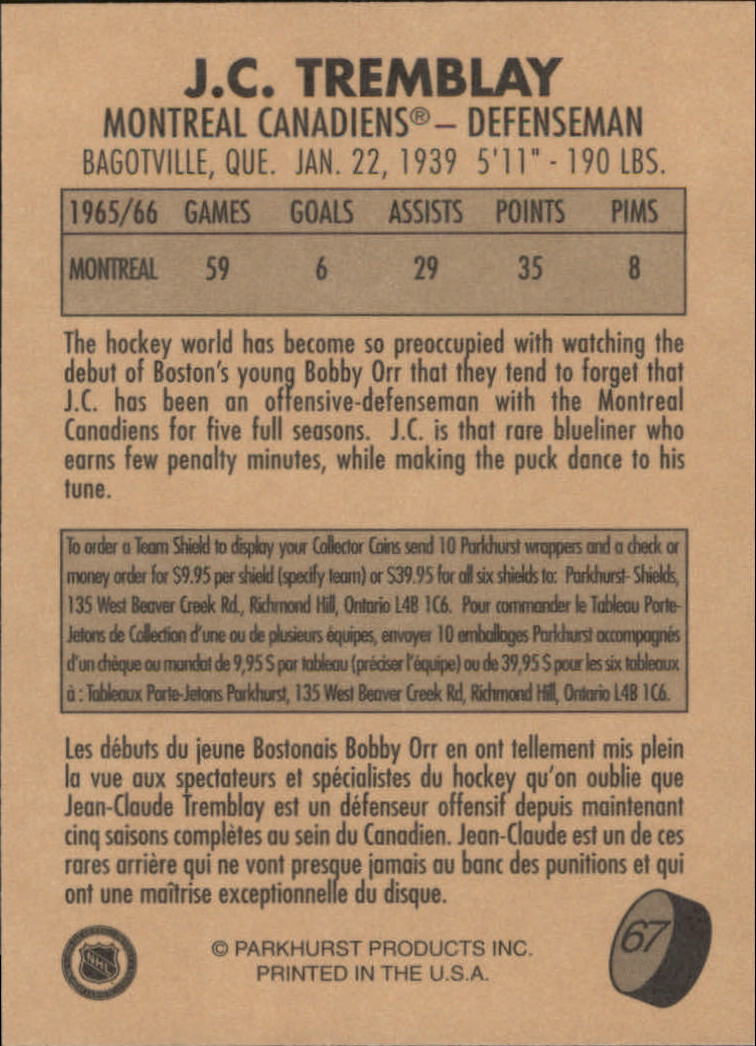 B6042- 1995-96 Parkhurst '66-67 Hockey Cards 1-150 -You Pick- 15+ FREE US SHIP - Picture 131 of 293