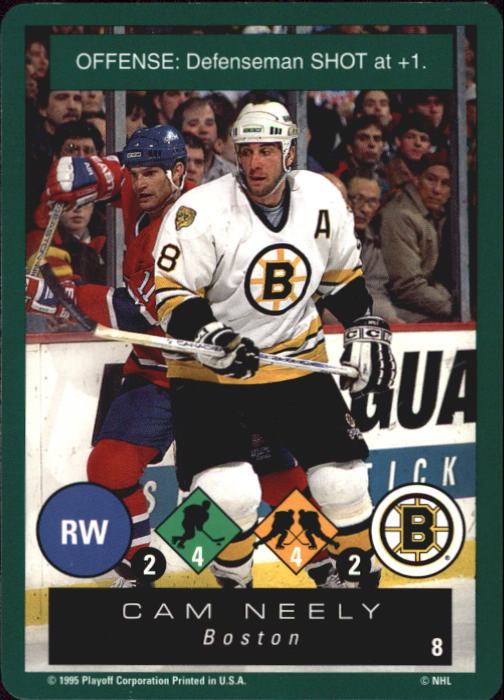 1995-96 Playoff One on One #8 Cam Neely back image