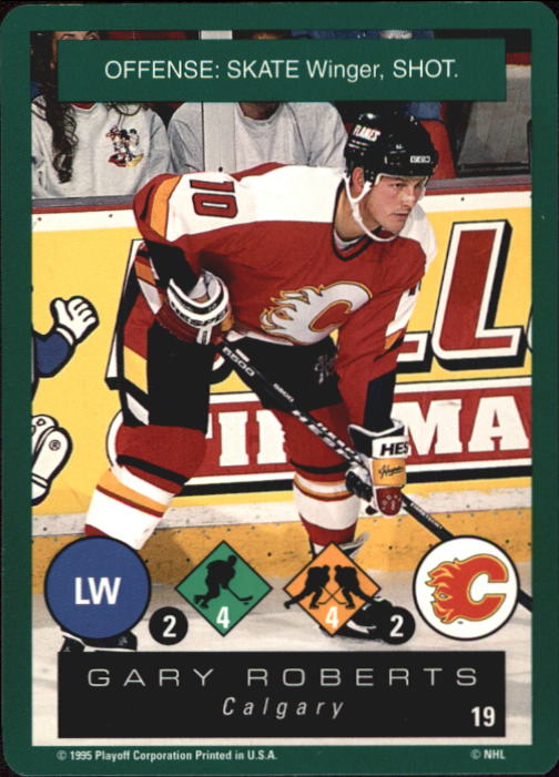 1995-96 Playoff One on One #19 Gary Roberts back image