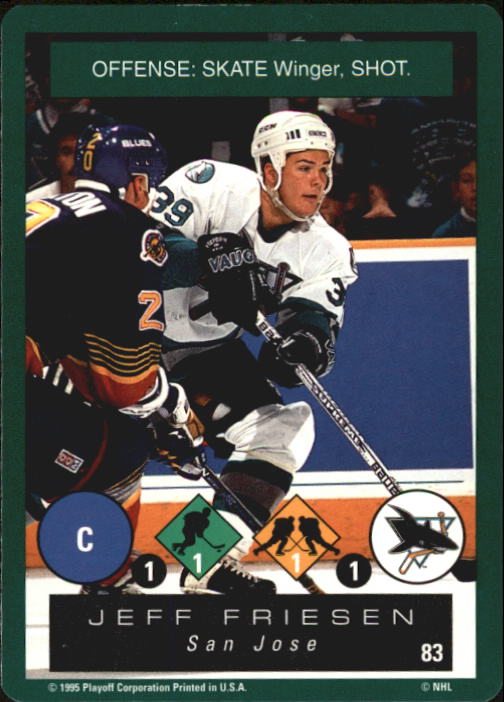 1995-96 Playoff One on One #83 Jeff Friesen back image